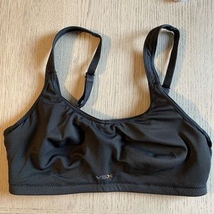 Black mesh VSX underwire sports bra